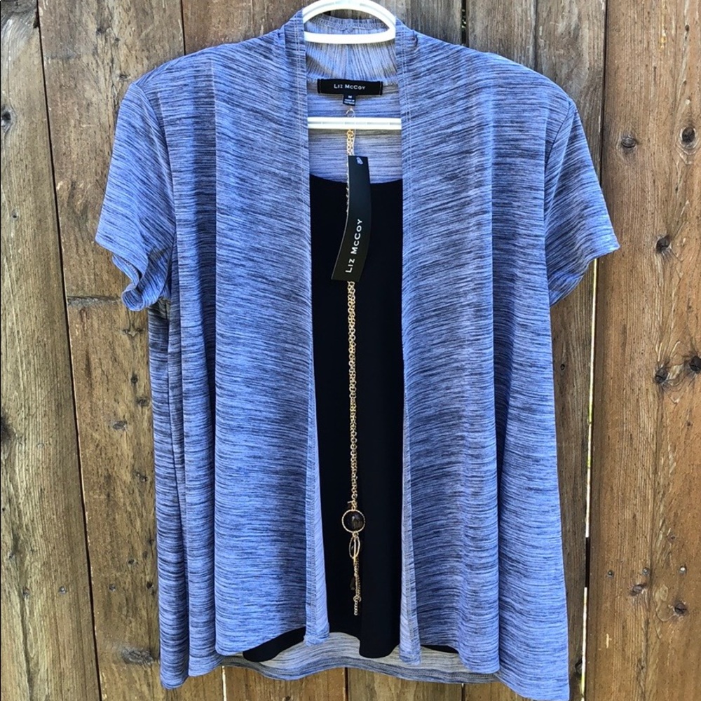 Liz McCoy short sleeve women blouse size: medium new with tags